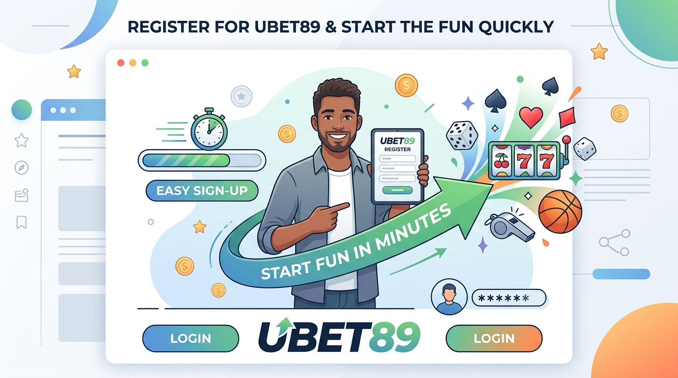 ทางเข้า UBET89 สำหรับสมัครสมาชิก: เริ่มต้นความสนุกได้ในไม่กี่นาที