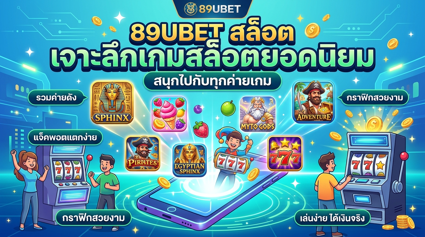 89UBET สล็อต คืออะไร? ทำไมถึงเป็นตัวเลือกที่ดีที่สุดสำหรับคุณ