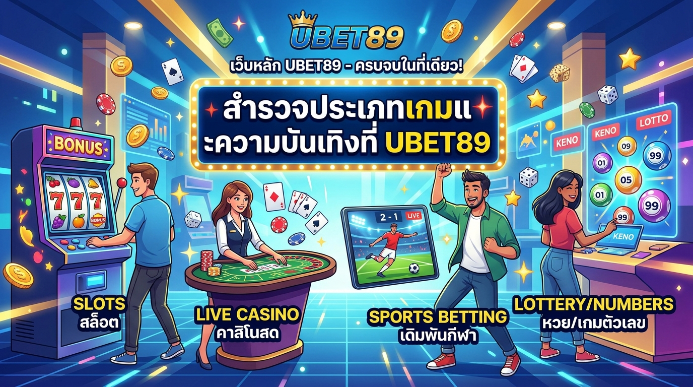 UBET89 เว็บหลัก คือศูนย์รวมความบันเทิงออนไลน์ครบวงจร