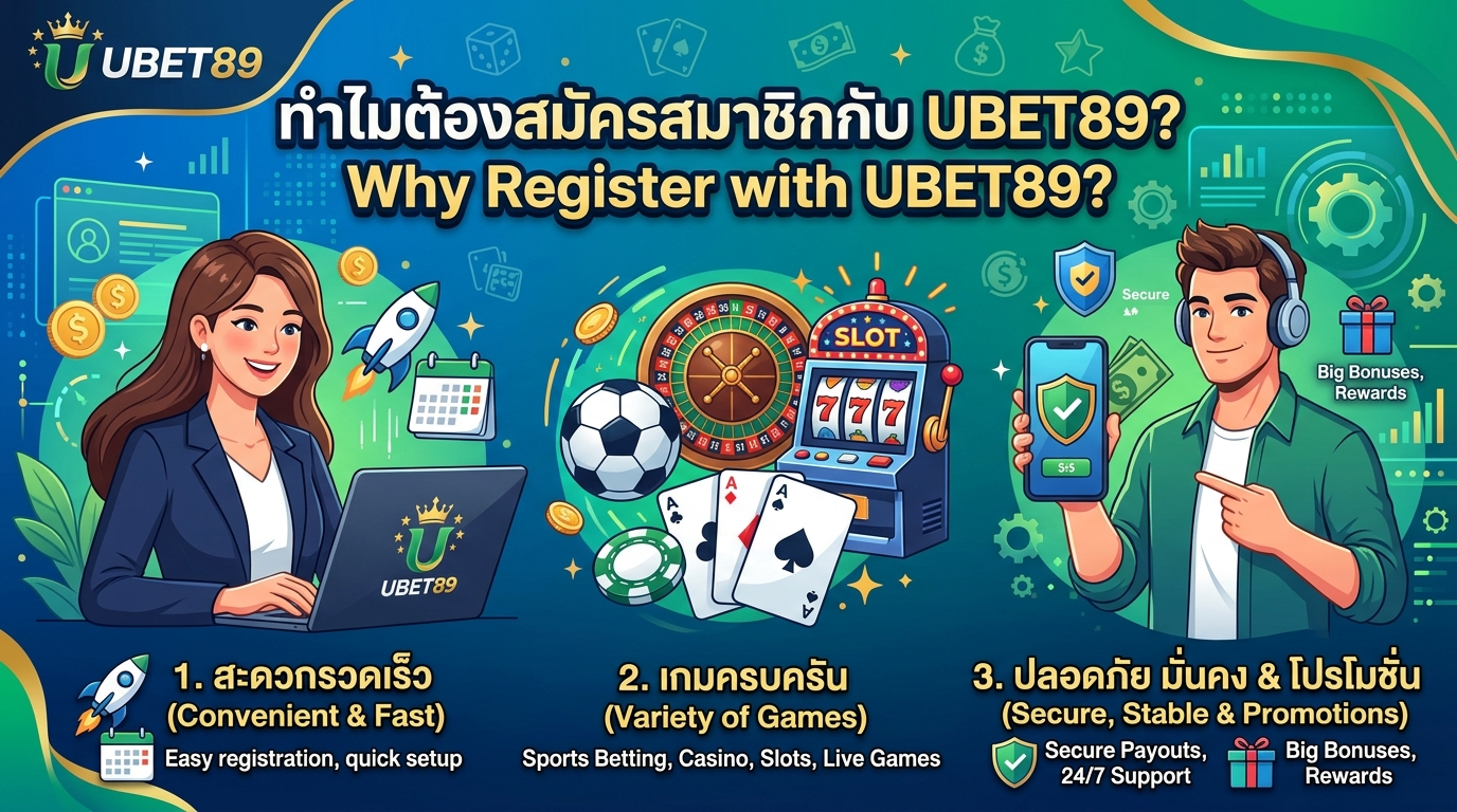 ทำไมต้องสมัครสมาชิกกับ UBET89?
