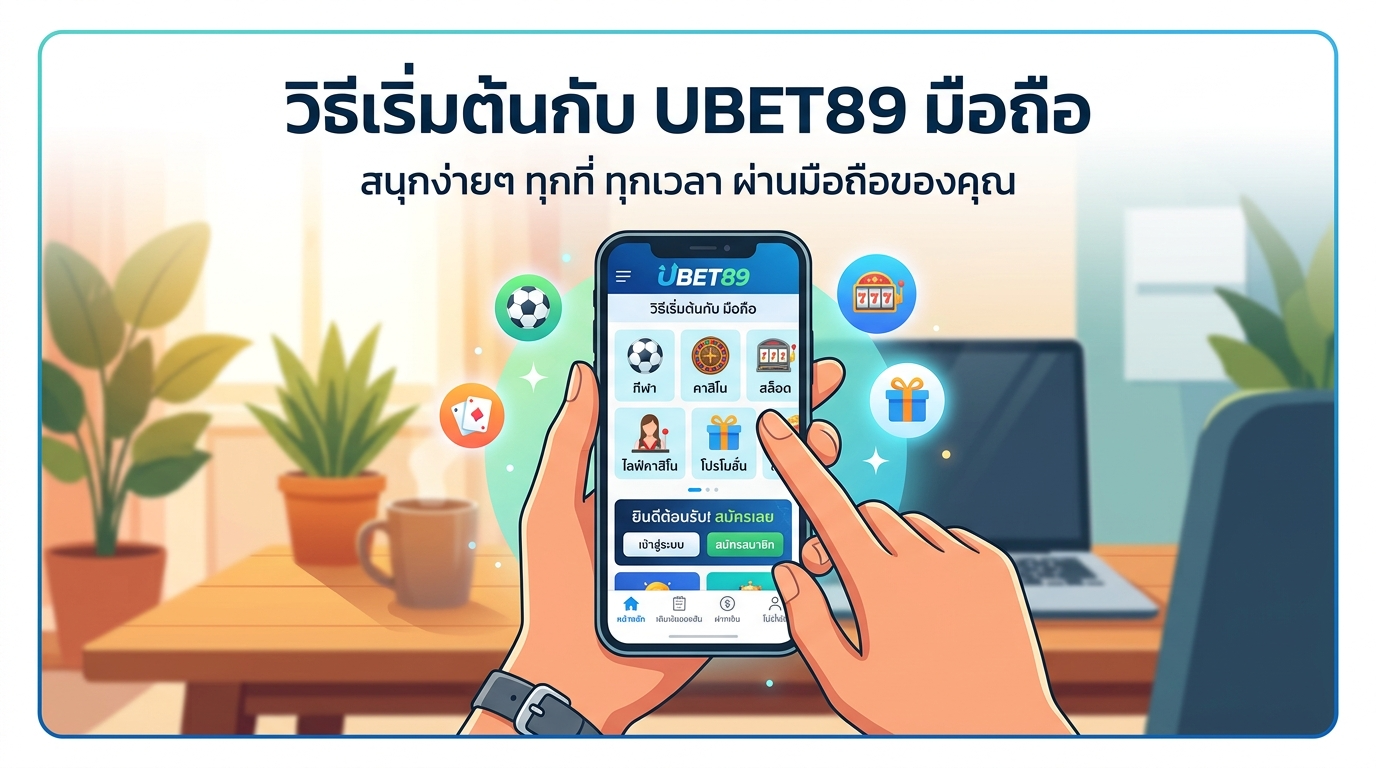 วิธีเริ่มต้นกับ UBET89 Mobile